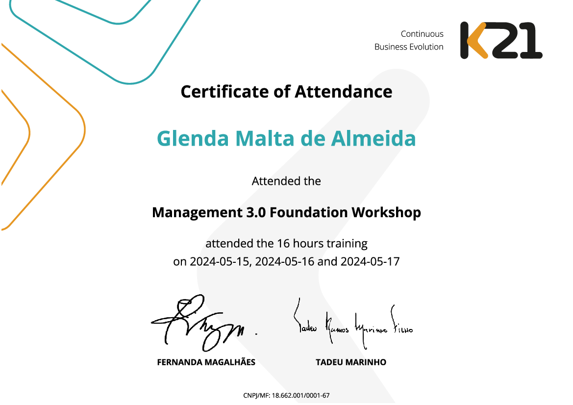 Certificado K21